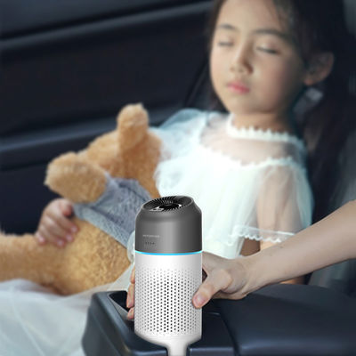 Household Car HEPA Air Purifier With 3 Stage Filtration System And Remote Control Timer