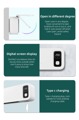Home Battery UVC Light Sterilizer Smart Wall Mounted Toothbrush Sanitizer
