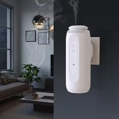 Plastic Material Aroma Diffuser Machines 300cbm 100ml Hanging Socket White