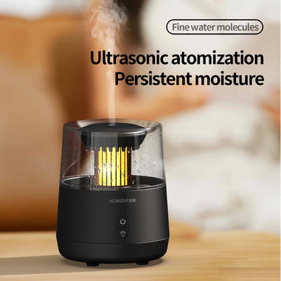 Raindrop Aromatherapy Fire Flame Humidifier 320ml With Auto Shut Off