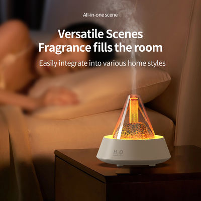 ABS Atmosphere Fire Flame Humidifier 80ml with 2/4/6 Hours Timer Setting