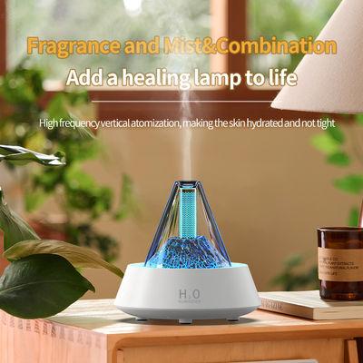 Lava Aromatherapy Flame Fire Humidifier 0.7kg 80ml With 7 Colors Led Light