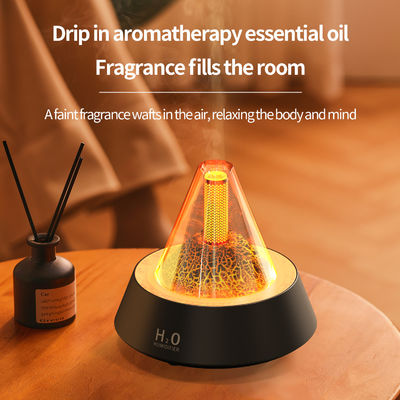 Whisper Quiet Lava Flame Effect Aroma Diffuser For Bedroom 80ml