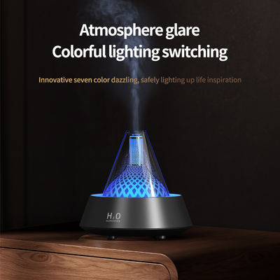 Aromatherapy Flame Effect Air Humidifier Machine White Black Color