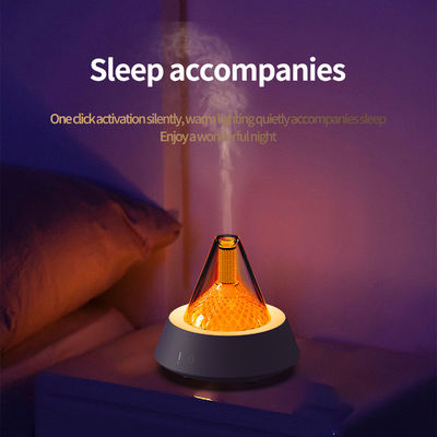 Aromatherapy Fire Flame Humidifier Machine White Black 80ml 12W