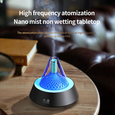 Bedroom Fire Flame Humidifier With 2/4/6 Hours Timer Setting