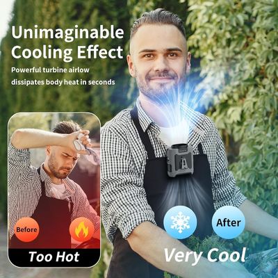 Socool Fan 10000mAh Portable Emergency Power Fan With SOS LED Light , Mini Rechargeable Clip Waist Fan
