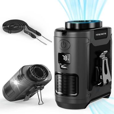 Socool Fan 10000mAh Table Fan Super Quiet Type-C Clip Waist Fan with SOS LED Light and Rechargeable Battery