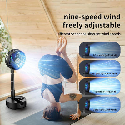 Socool Fan 20000mAh Portable Fan Adjustable Foldable Table Fan Super Quiet 9 Speed Levels Remote Control Indoor/Outdoor Camping