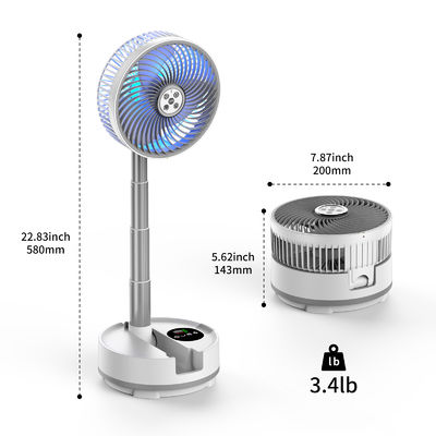 Socool Fan 20000mAh 9th Speed Colour Screen 8h Timing Folding Fan USB Emergency Power Supply Charging Type-C LED Adjustable Table Fan