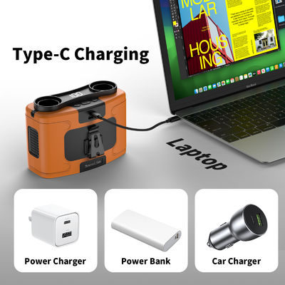 Socool Fan 20000mAh Portable Outdoor Rechargeable Fan USB Emergency Power Supply Indoor And Outdoor Clip Waist Fan