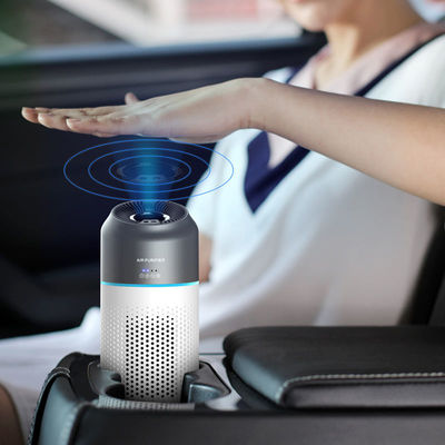 Purificador de ar de carro 3 em 1 com filtro de carbono HEPA e ventilador silencioso