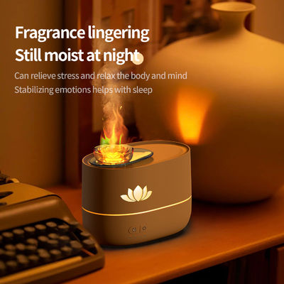 Humidificador de difusor de fogo de 350 ml com proteção automática contra falhas de tempo