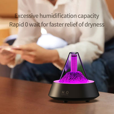 Humidificador de Chama de Combustível de Controle de Umidade com Luz LED de 7 Cores e ABS