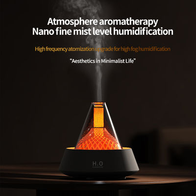 Aromatherapy Fire Flame Humidifier With Auto Shut Off And Less Than 35dB Noise Level