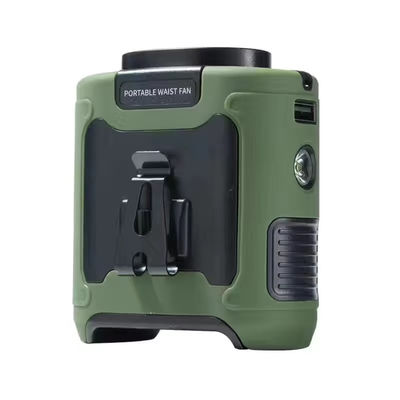 10000mAh Mini Ventilador Portátil com Bateria Recarregável e SOS LED Light Power Clip