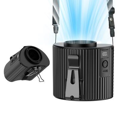 Socool Fan Mini Neck Outdoor Usb Led Clip de cintura Ventiladores vestíveis recarregáveis 4000MAh